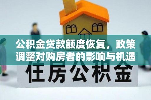 赫山公积金贷款额度恢复，政策调整对购房者的影响与机遇